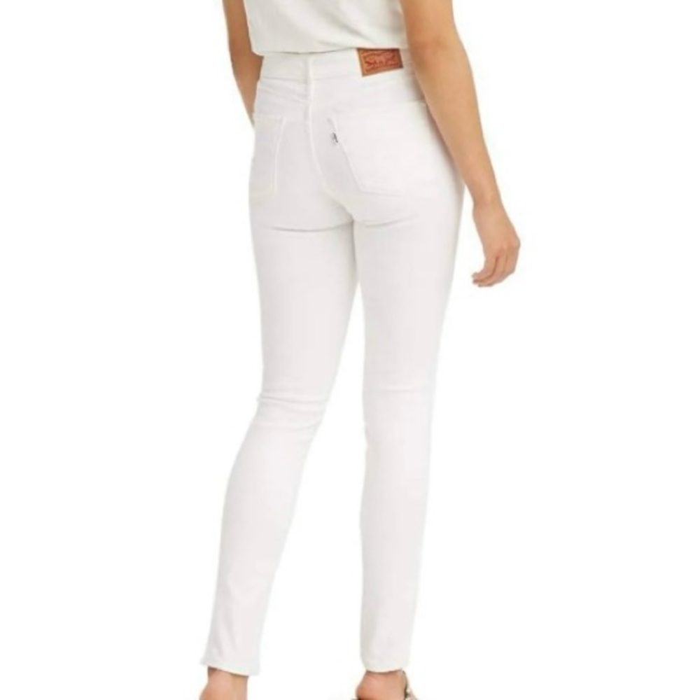 LEVIS STRAUSS Womens 311 Shaping Skinny Jeans 24W WHITE Denim Stretch AUTHENTIC - Picture 10 of 12